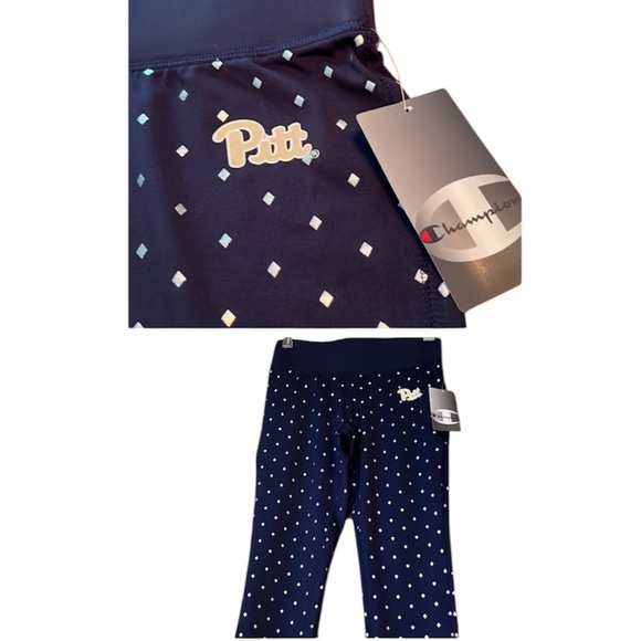 PITT 3/4🐝🐝LEGGINGS/CHAMPION - Picture 1 of 16
